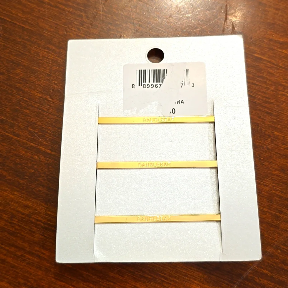 BaubleBar Set of 3 Holiday Hair Bobby Pins - NEW